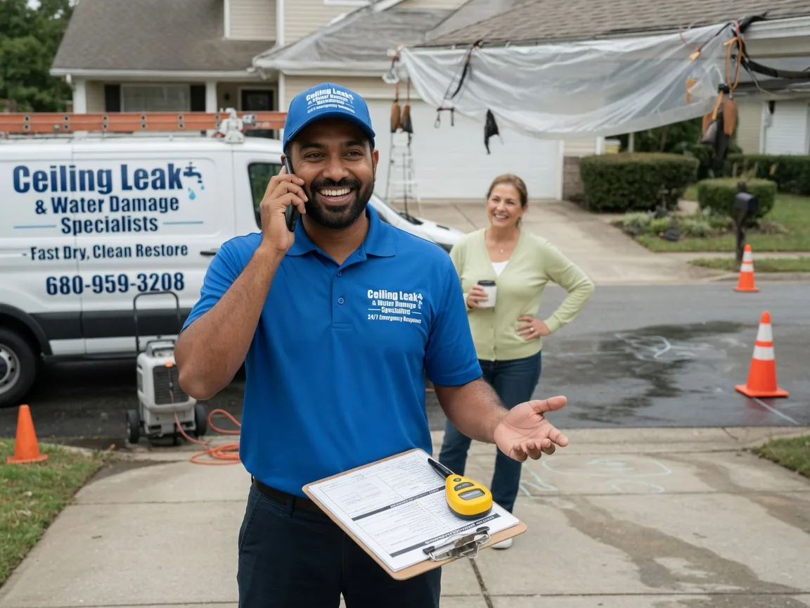 Ceiling Leak Cleanup Dutch John, UT FAQs